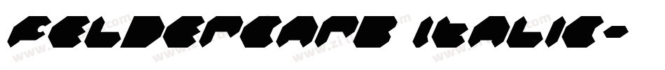 Feldercarb Italic字体转换